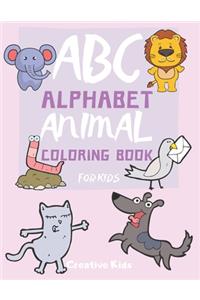 ABC Alphabet Animal Coloring Book For Kids