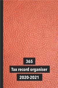 365 tax record organiser 2020-2021