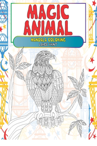 Mandala Coloring Magic Animal - Large Print