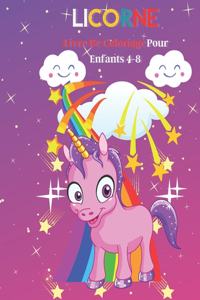 Licorne Livre De Coloriage Pour Enfants 4-8