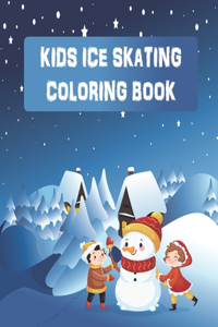 Kids Ice Skating Coloring Book