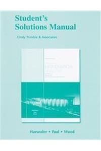Student Solutions Manual with Visual Calculus 1998
