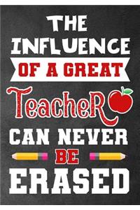 The influence of a great teacher can never be erased