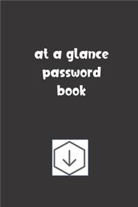At a Glance Password Book