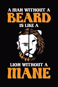 A Man Without A Beard Is Like A Lion Without A Mane
