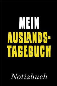 Mein Auslandstagebuch Notizbuch