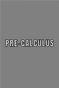 Pre-calculus