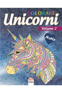 unicorni colorare 2 - Notte