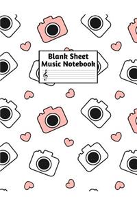 Blank Sheet Music Notebook