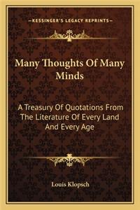 Many Thoughts of Many Minds