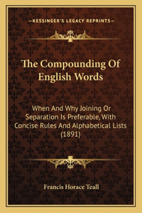 Compounding of English Words