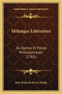 Melanges Litteraires