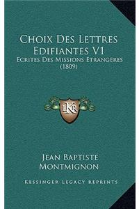 Choix Des Lettres Edifiantes V1