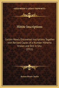 Hittite Inscriptions