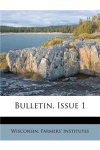 Bulletin, Issue 1