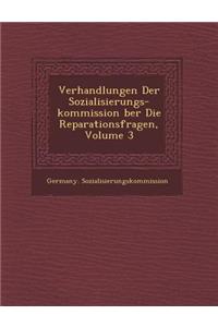 Verhandlungen Der Sozialisierungs-Kommission Ber Die Reparationsfragen, Volume 3