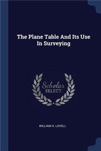 The Plane Table And Its Use In Surveying