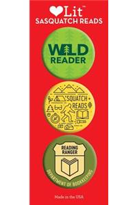 Sasquatch Reads 3-Button Assortment
