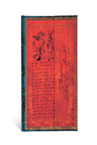 Paperblanks Lewis Carroll, Alice in Wonderland Embellished Manuscript Collection Hardcover MIDI Unlined Wrap Closure 144 Pg 120 GSM