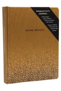 Shine Bright Productivity Journal, Gold