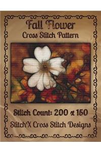 Fall Flower Cross Stitch Pattern