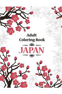 Adult Coloring Book: Japan