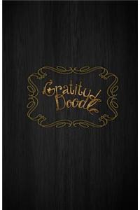 Gratitude Doodle Journal - Black Wood Cover