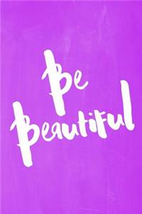 Chalkboard Pastel Journal - Be Series - Be Beautiful (Purple)