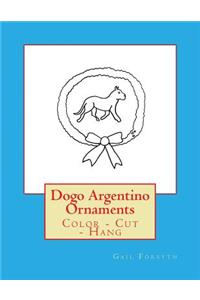 Dogo Argentino Ornaments