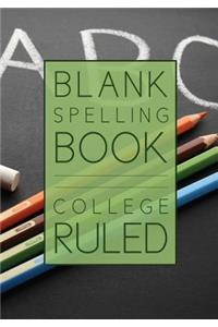 Blank Spelling Book