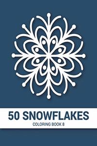 50 Snowflakes Coloring Book 8