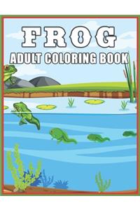 Frog Adult Coloring Book