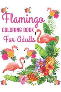 Flamingo Coloring Book for Adults