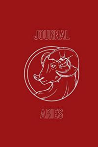 Aries Journal: Zodiac Positive Diary Journal Lined Composition Notebook Inspirational (100 pages, 6x9, lined)