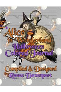 Alice in Wonderland Halloween Colored Journal