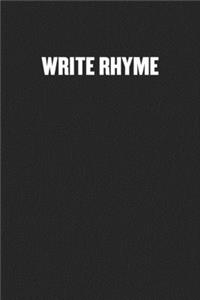 Write Rhyme