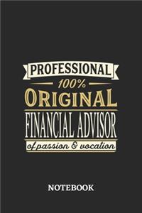 Professional Original Financial Advisor Notebook of Passion and Vocation