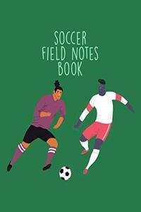 Soccer Field Notes Book