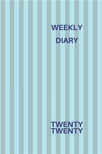 Weekly Diary Twenty Twenty: 6x9 week to a page 2020 diary planner. 12 months monthly planner, weekly diary & lined paper note pages. Perfect for teachers, students and small bu