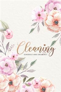 Cleaning schedule and checklist