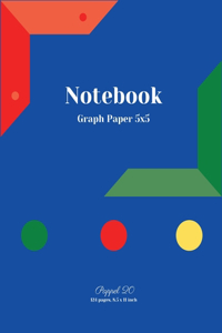 Composition Notebook Graph Paper 5x5-124 pages- 8.5x11-Inches