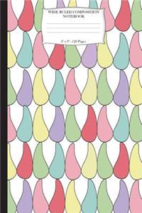 Wide Ruled Composition Notebook 6