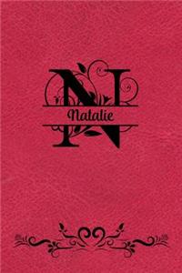 Split Letter Personalized Name Journal - Natalie