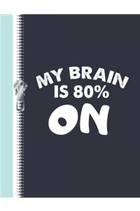 My Brain Is 80% on