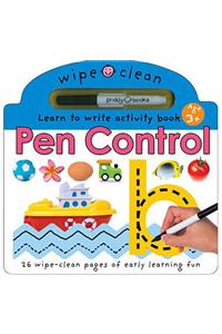 Wipe Clean Learning: Pen Control