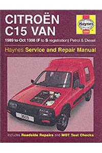 Citroen C15 Van Petrol & Diesel (89 - Oct 98) Haynes Repair Manual