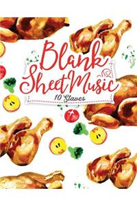 Blank Sheet Music - 10 Staves