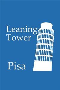 Leaning Tower of Pisa - Lined Notebook with Cobalt Blue Cover