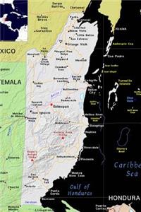 Modern Day Color Map of Belize Journal