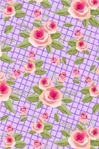 Journal Notebook Shabby Chic Roses Pattern 3